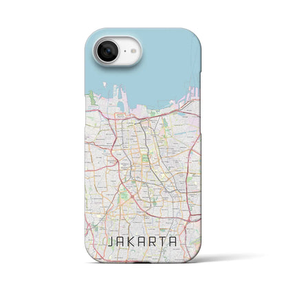 【ジャカルタ（インドネシア）】地図柄iPhoneケース（バックカバータイプ）