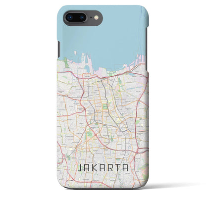 【ジャカルタ（インドネシア）】地図柄iPhoneケース（バックカバータイプ）