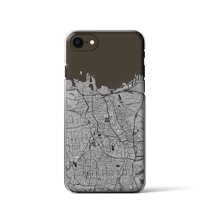 【ジャカルタ（インドネシア）】地図柄iPhoneケース（クリアタイプ）