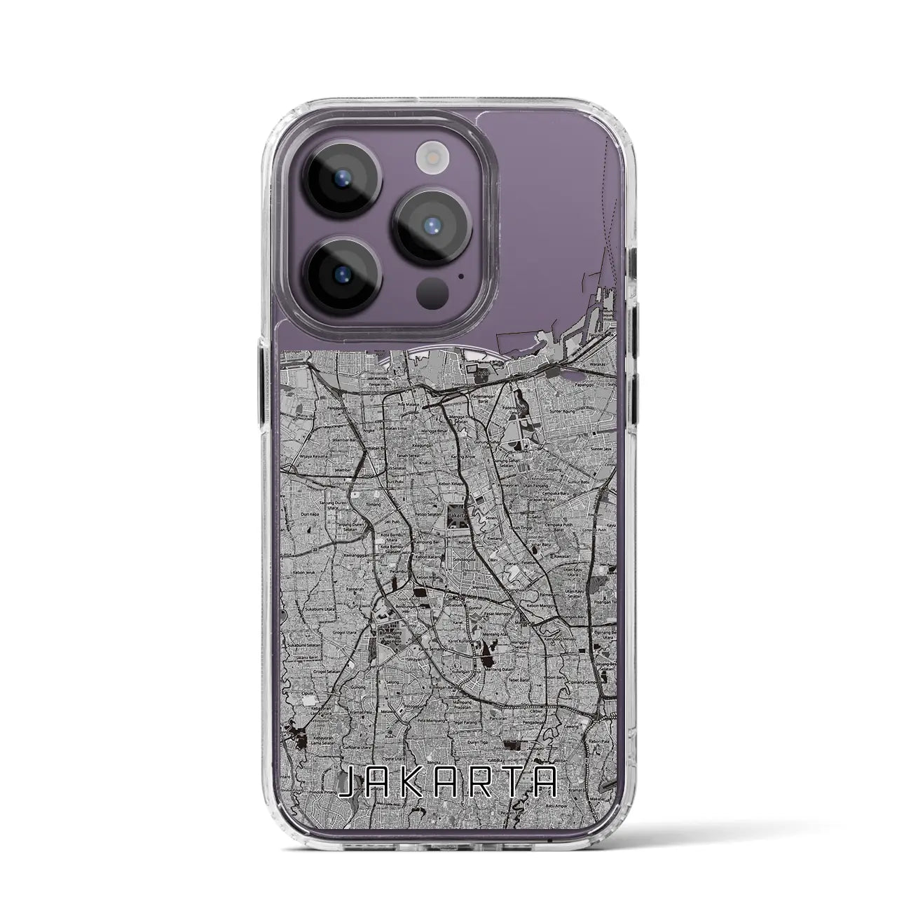 【ジャカルタ（インドネシア）】地図柄iPhoneケース（MagSafeタイプ）