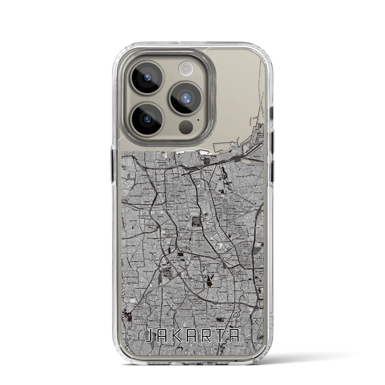 【ジャカルタ（インドネシア）】地図柄iPhoneケース（MagSafeタイプ）
