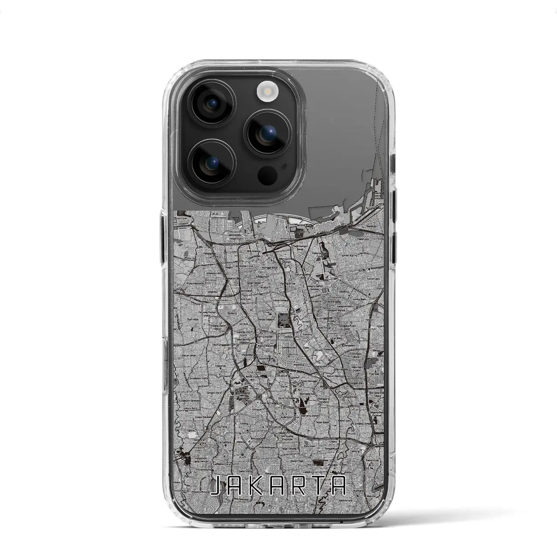 【ジャカルタ（インドネシア）】地図柄iPhoneケース（MagSafeタイプ）