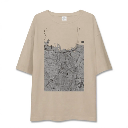 【ジャカルタ（インドネシア）】地図柄ビッグシルエットTシャツ