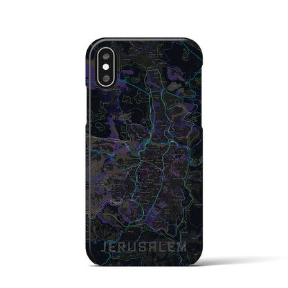 【エルサレム（イスラエル）】地図柄iPhoneケース（バックカバータイプ）