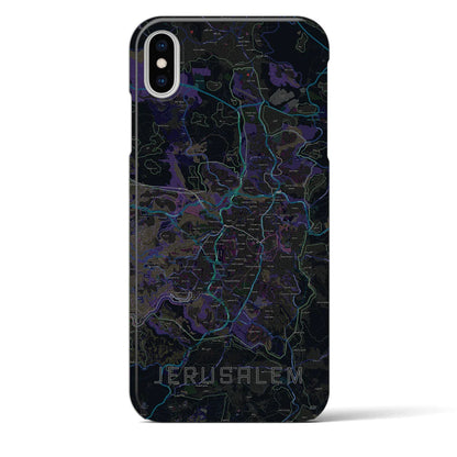 【エルサレム（イスラエル）】地図柄iPhoneケース（バックカバータイプ）