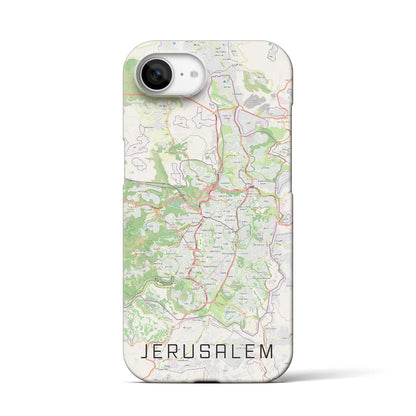 【エルサレム（イスラエル）】地図柄iPhoneケース（バックカバータイプ）