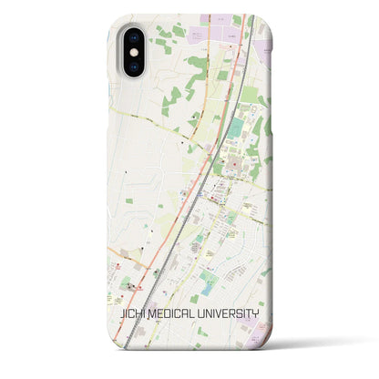 【自治医大（栃木県）】地図柄iPhoneケース（バックカバータイプ）