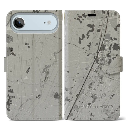 【自治医大（栃木県）】地図柄iPhoneケース（手帳タイプ）