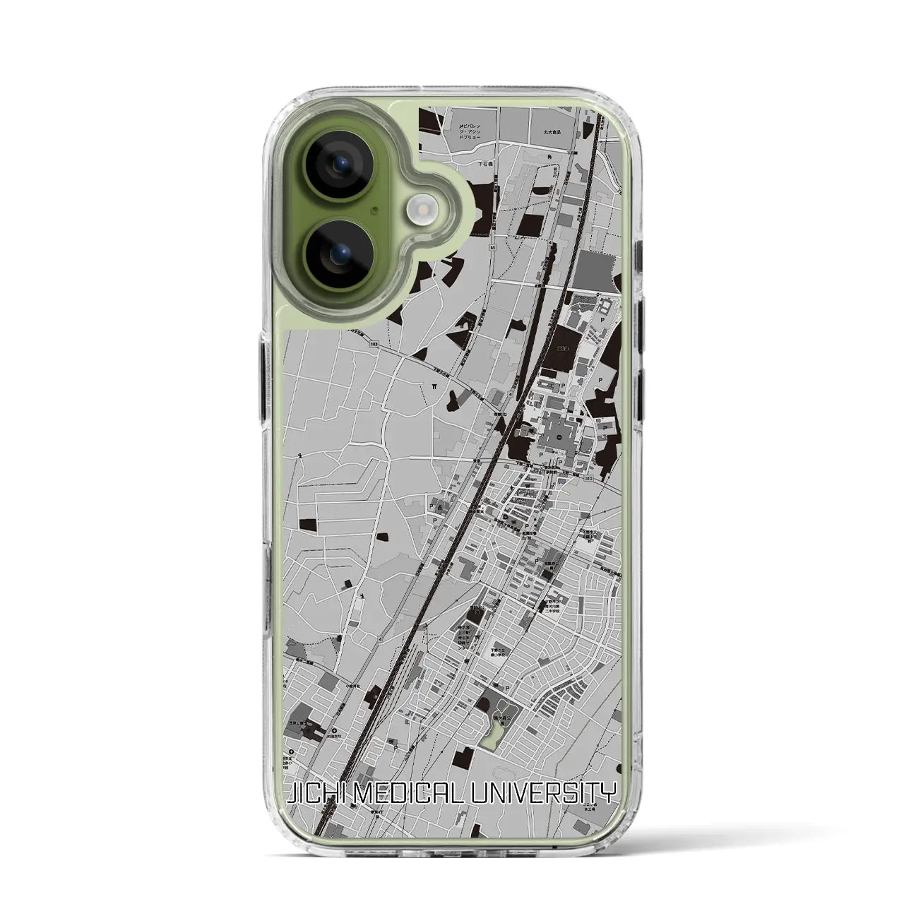 【自治医大（栃木県）】地図柄iPhoneケース（MagSafeタイプ）
