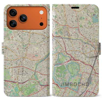 【神保町（東京都）】地図柄iPhoneケース（手帳タイプ）