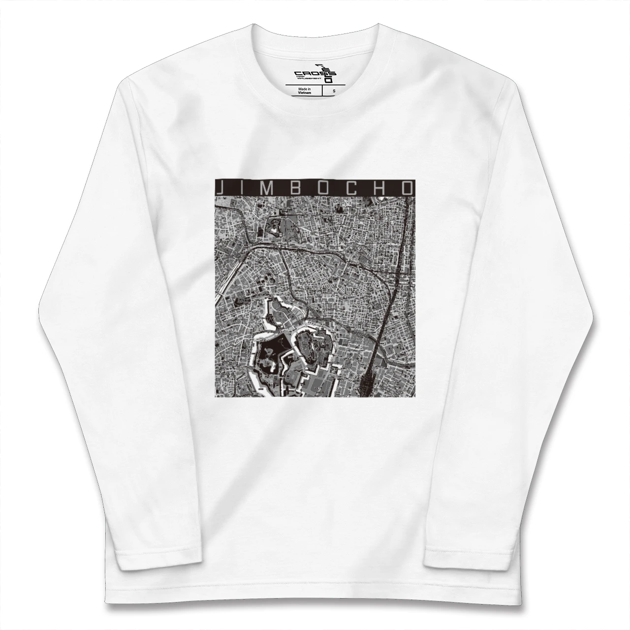 【神保町（東京都）】地図柄ロングスリーブTシャツ