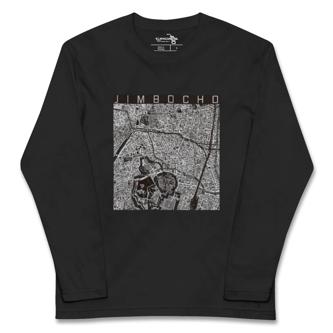 【神保町（東京都）】地図柄ロングスリーブTシャツ