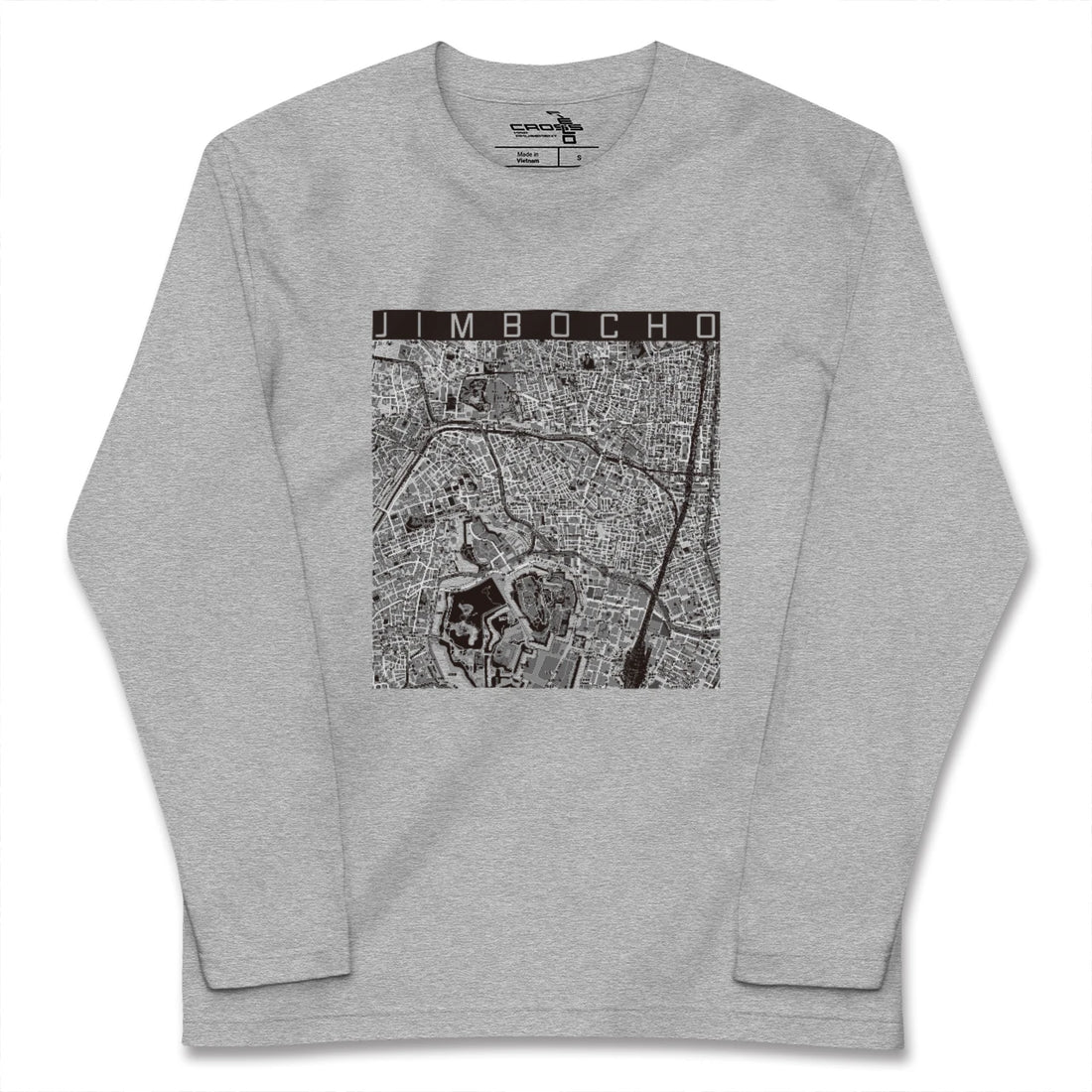 【神保町（東京都）】地図柄ロングスリーブTシャツ