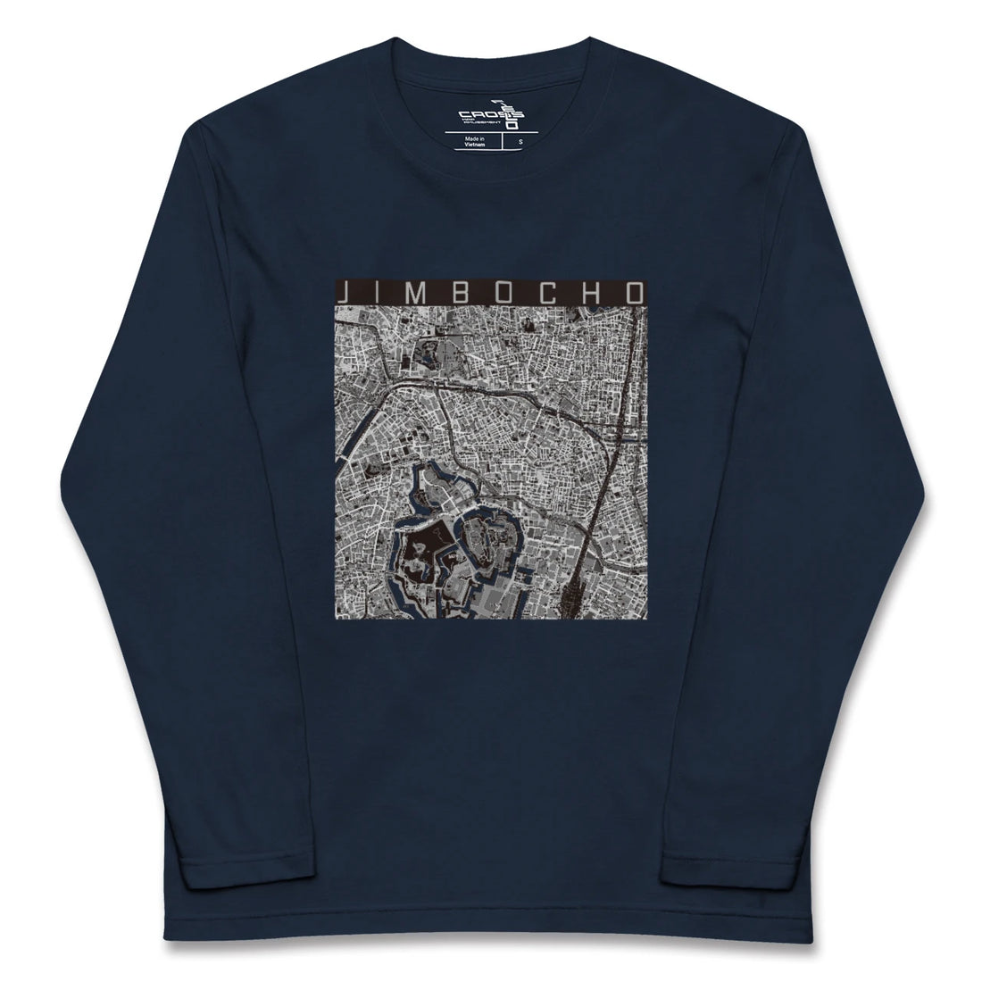 【神保町（東京都）】地図柄ロングスリーブTシャツ