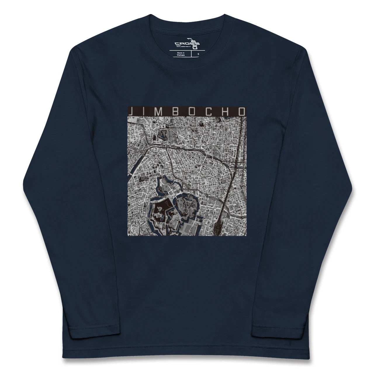 【神保町（東京都）】地図柄ロングスリーブTシャツ
