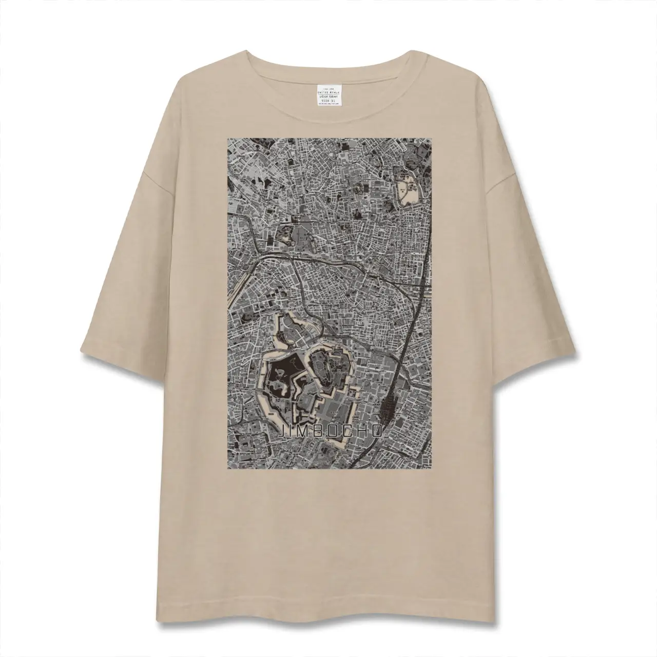 【神保町（東京都）】地図柄ビッグシルエットTシャツ