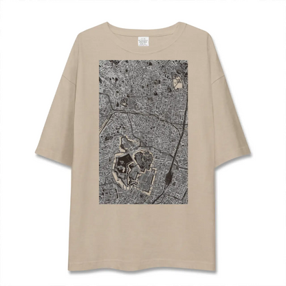 【神保町（東京都）】地図柄ビッグシルエットTシャツ