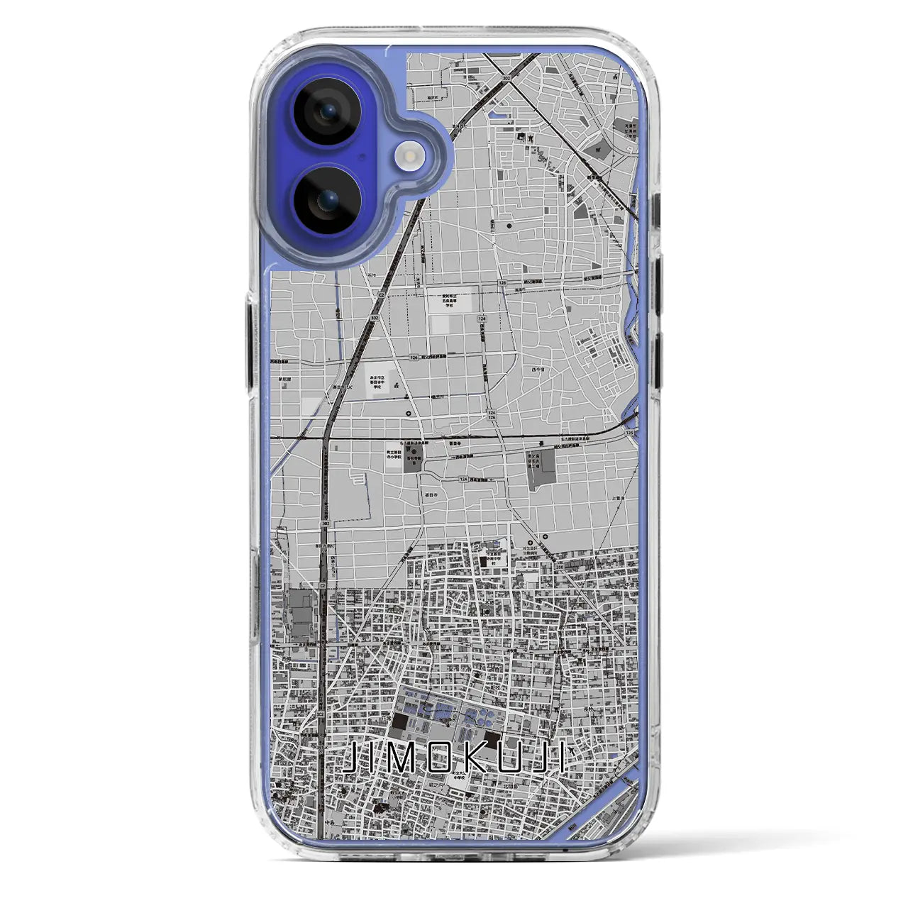 【甚目寺（愛知県）】地図柄iPhoneケース（MagSafeタイプ）