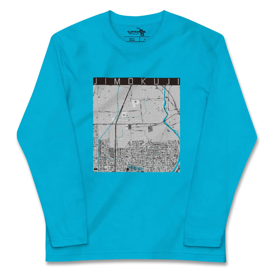 【甚目寺(愛知県)】地図柄ロングスリーブTシャツ