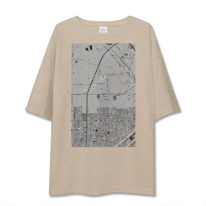 【甚目寺（愛知県）】地図柄ビッグシルエットTシャツ