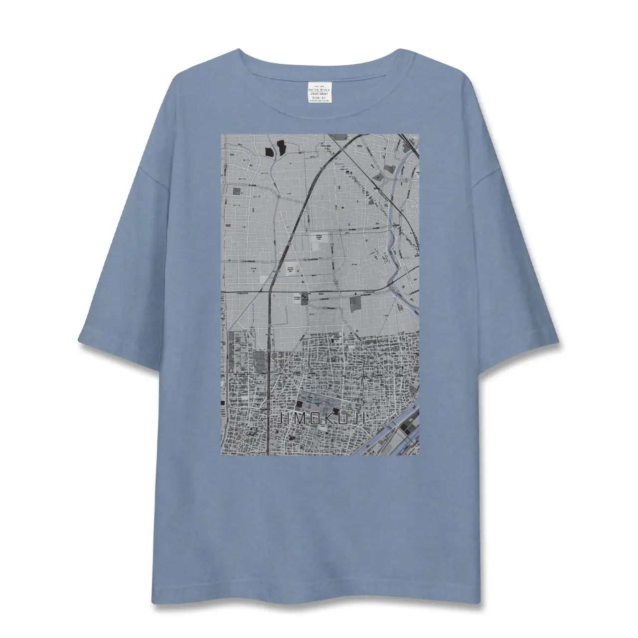 【甚目寺（愛知県）】地図柄ビッグシルエットTシャツ