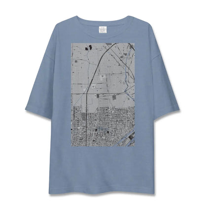 【甚目寺（愛知県）】地図柄ビッグシルエットTシャツ