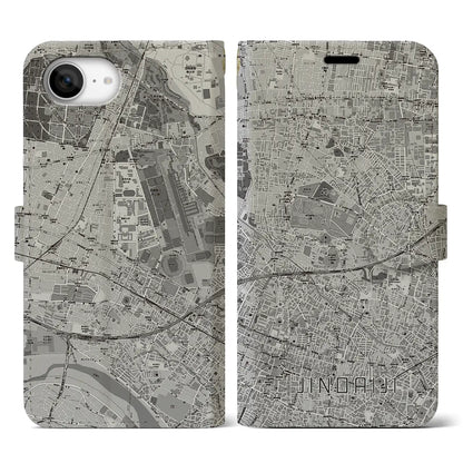 【深大寺（東京都）】地図柄iPhoneケース（手帳タイプ）