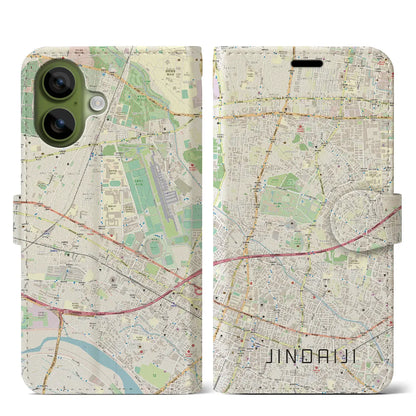 【深大寺（東京都）】地図柄iPhoneケース（手帳タイプ）