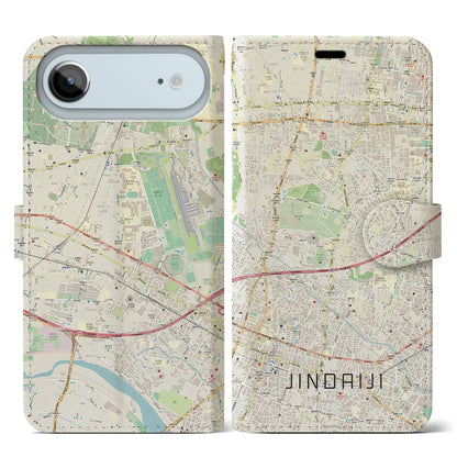【深大寺（東京都）】地図柄iPhoneケース（手帳タイプ）