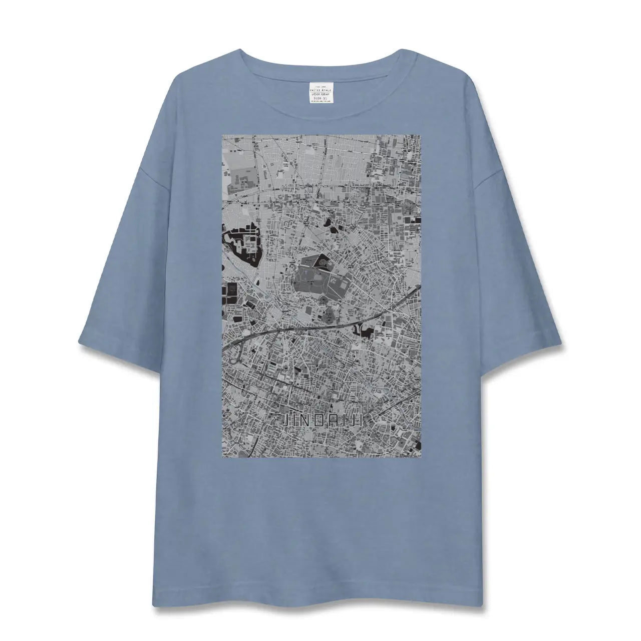 【深大寺（東京都）】地図柄ビッグシルエットTシャツ