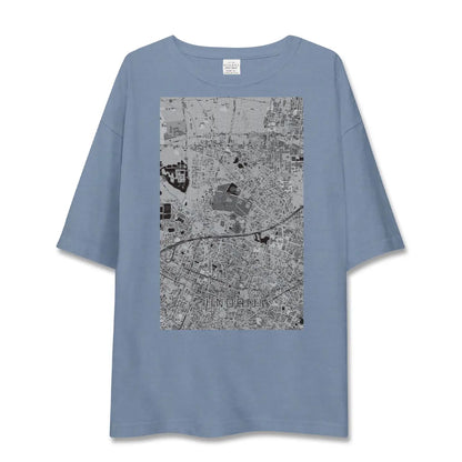 【深大寺（東京都）】地図柄ビッグシルエットTシャツ