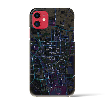 【済寧（中華人民共和国）】地図柄iPhoneケース（バックカバータイプ）