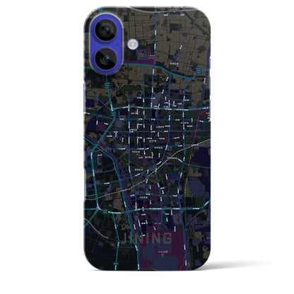 【済寧（中華人民共和国）】地図柄iPhoneケース（バックカバータイプ）