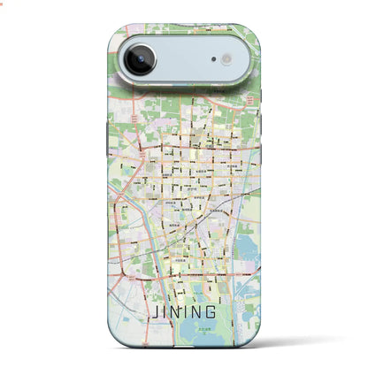 【済寧（中華人民共和国）】地図柄iPhoneケース（バックカバータイプ）