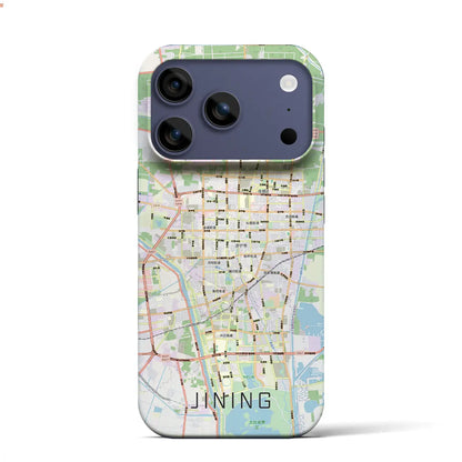 【済寧（中華人民共和国）】地図柄iPhoneケース（バックカバータイプ）