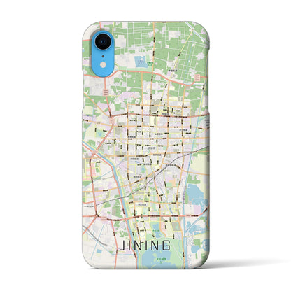 【済寧（中華人民共和国）】地図柄iPhoneケース（バックカバータイプ）