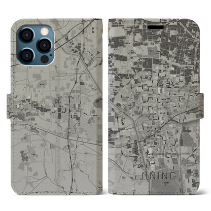 【済寧（中華人民共和国）】地図柄iPhoneケース（手帳タイプ）