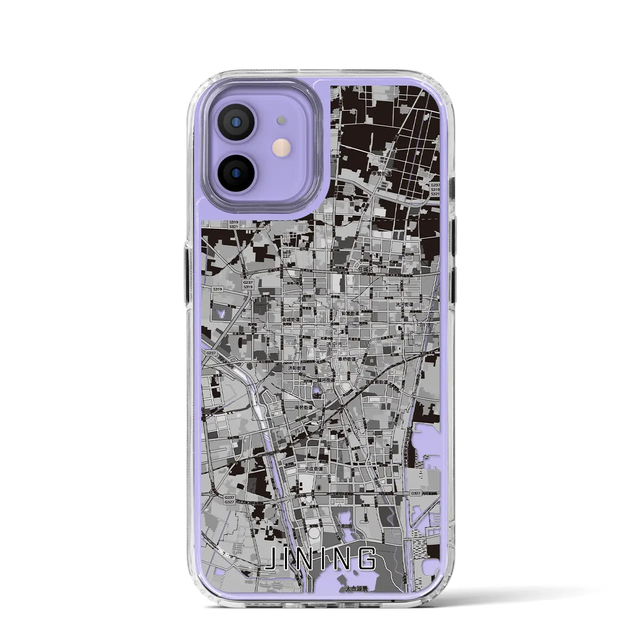 【済寧（中華人民共和国）】地図柄iPhoneケース（MagSafeタイプ）