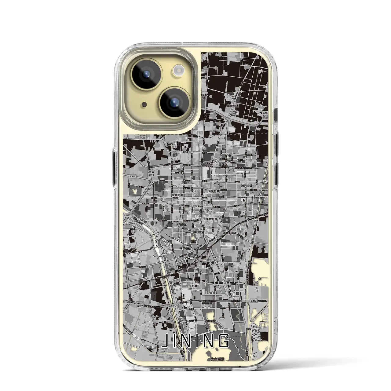 【済寧（中華人民共和国）】地図柄iPhoneケース（MagSafeタイプ）
