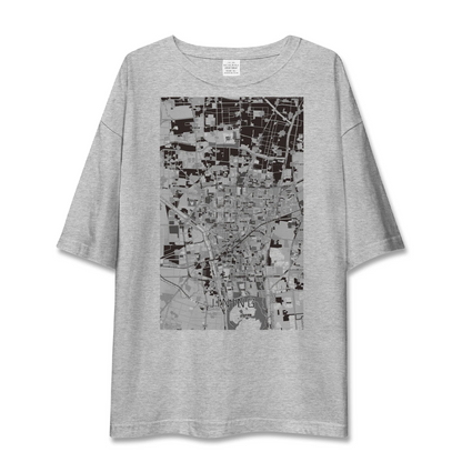 【済寧（中華人民共和国）】地図柄ビッグシルエットTシャツ