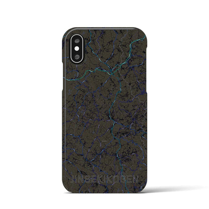 【神石高原（広島県）】地図柄iPhoneケース（バックカバータイプ）