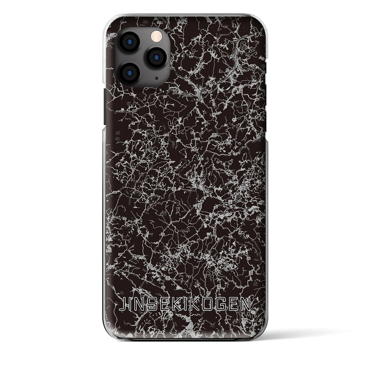 【神石高原（広島県）】地図柄iPhoneケース（クリアタイプ）