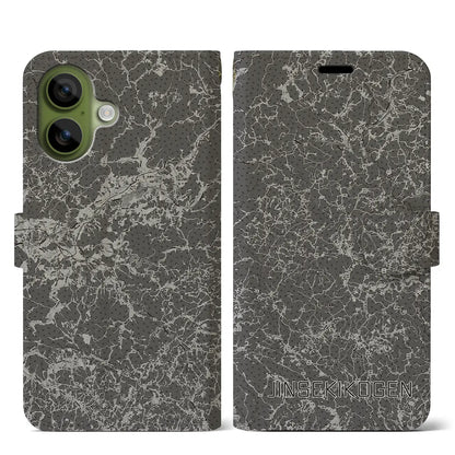 【神石高原（広島県）】地図柄iPhoneケース（手帳タイプ）