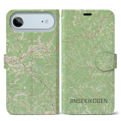 【神石高原（広島県）】地図柄iPhoneケース（手帳タイプ）