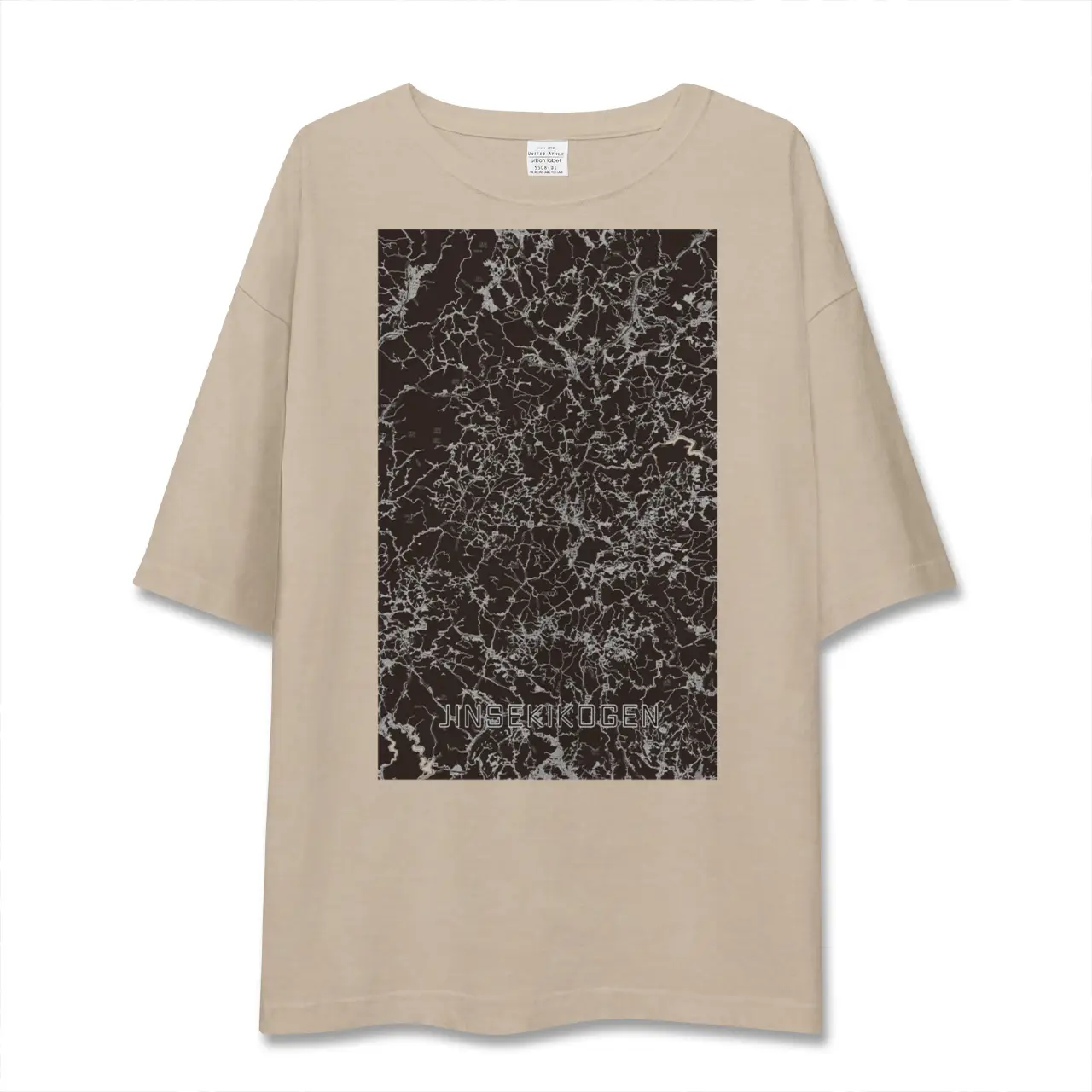 【神石高原（広島県）】地図柄ビッグシルエットTシャツ