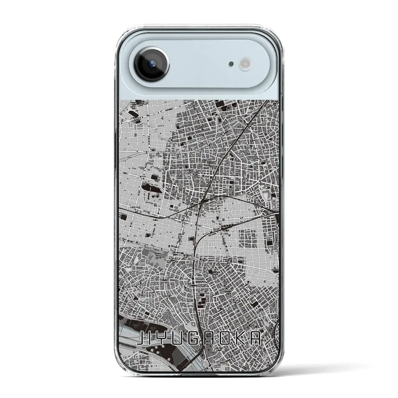 【自由が丘（東京都）】地図柄iPhoneケース（クリアタイプ）