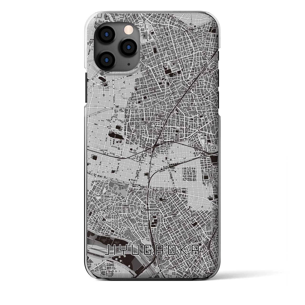 【自由が丘（東京都）】地図柄iPhoneケース（クリアタイプ）