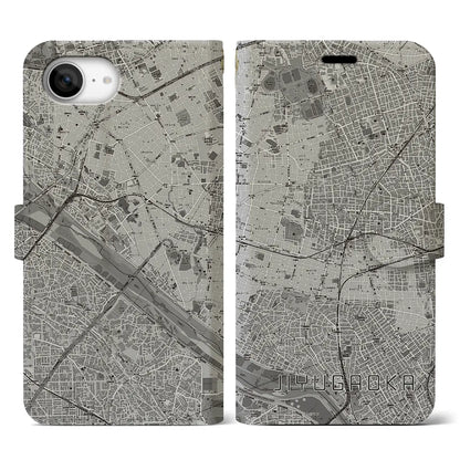 【自由が丘（東京都）】地図柄iPhoneケース（手帳タイプ）