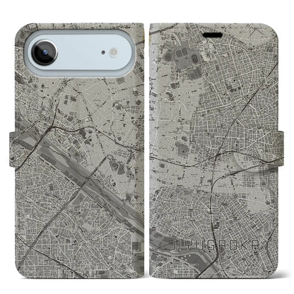 【自由が丘（東京都）】地図柄iPhoneケース（手帳タイプ）