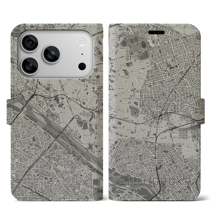 【自由が丘（東京都）】地図柄iPhoneケース（手帳タイプ）